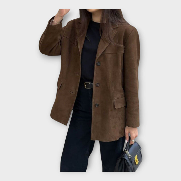 Elegantne jakk ajatu stiiliga ja mitmekülgsus.