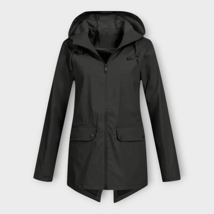 Stiilne veekindel kapuutsiga jope mugavuseks.