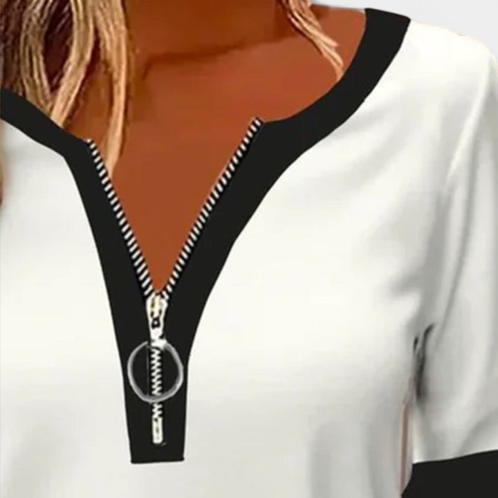 Pikkade varrukatega pluus mugava lukuga