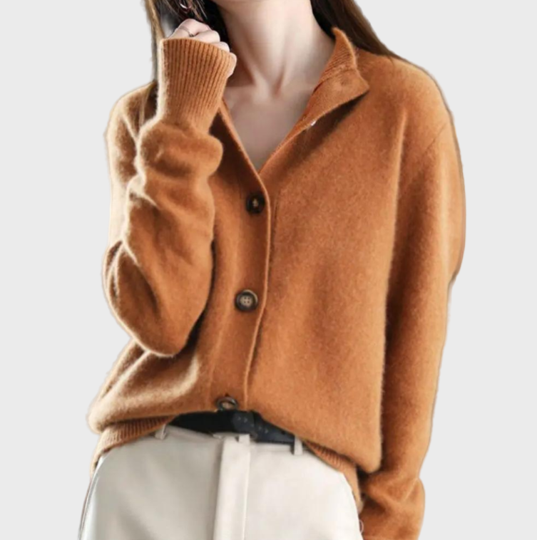 Stiilne kootud vest mugavuseks igapäevases elus.