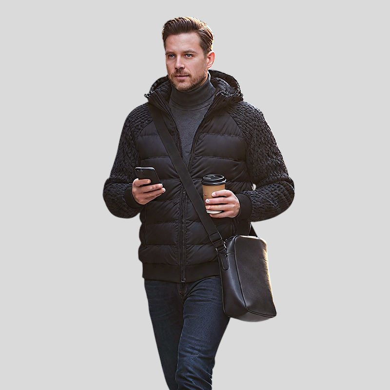 Kalen isolatsiooniga meeste kapuutsiga jakk.