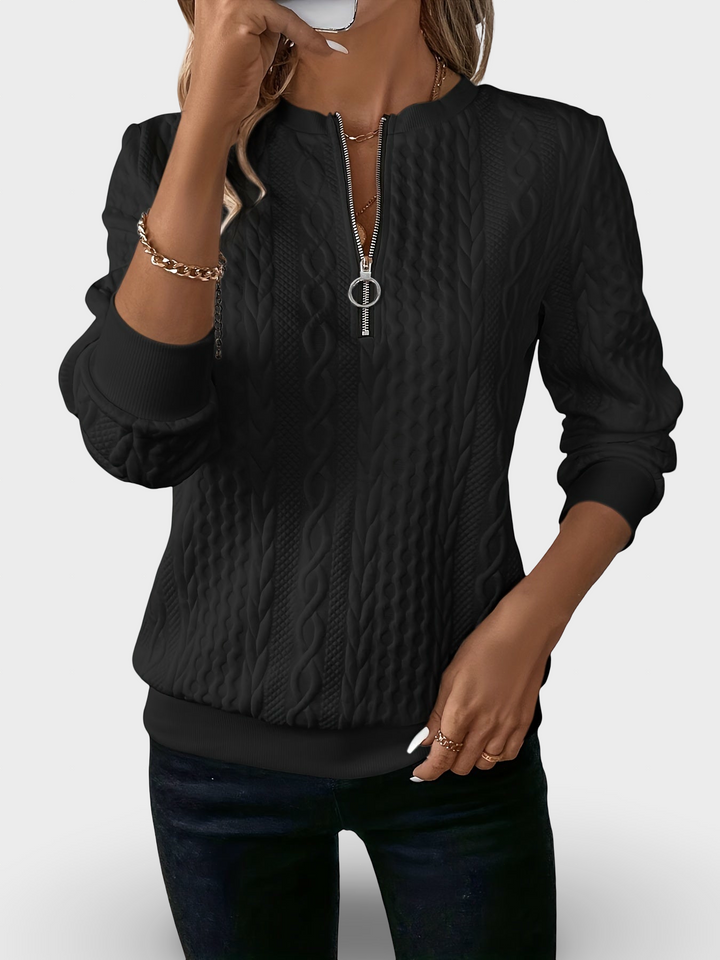 Maie - Naiste lukuga kaelusega kampsun