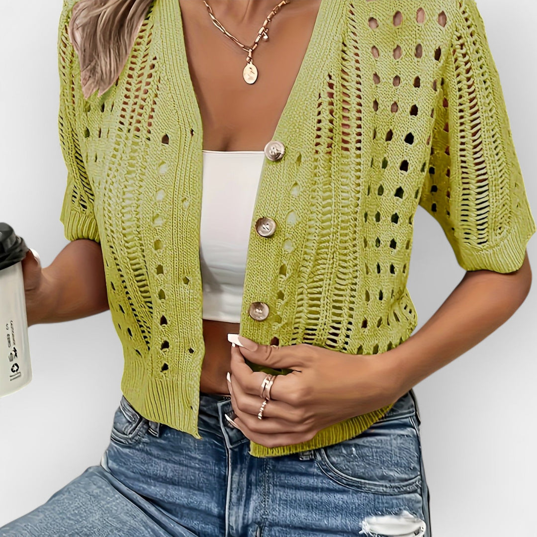 Lühikeste varrukatega suvine kardigan mugavuseks.