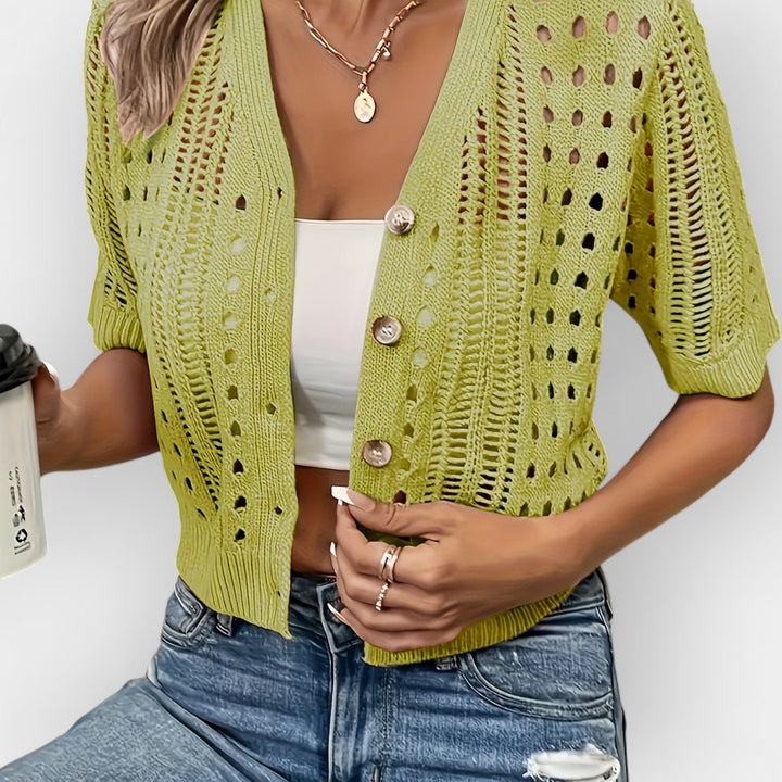 Lühikeste varrukatega suvine kardigan mugavuseks.