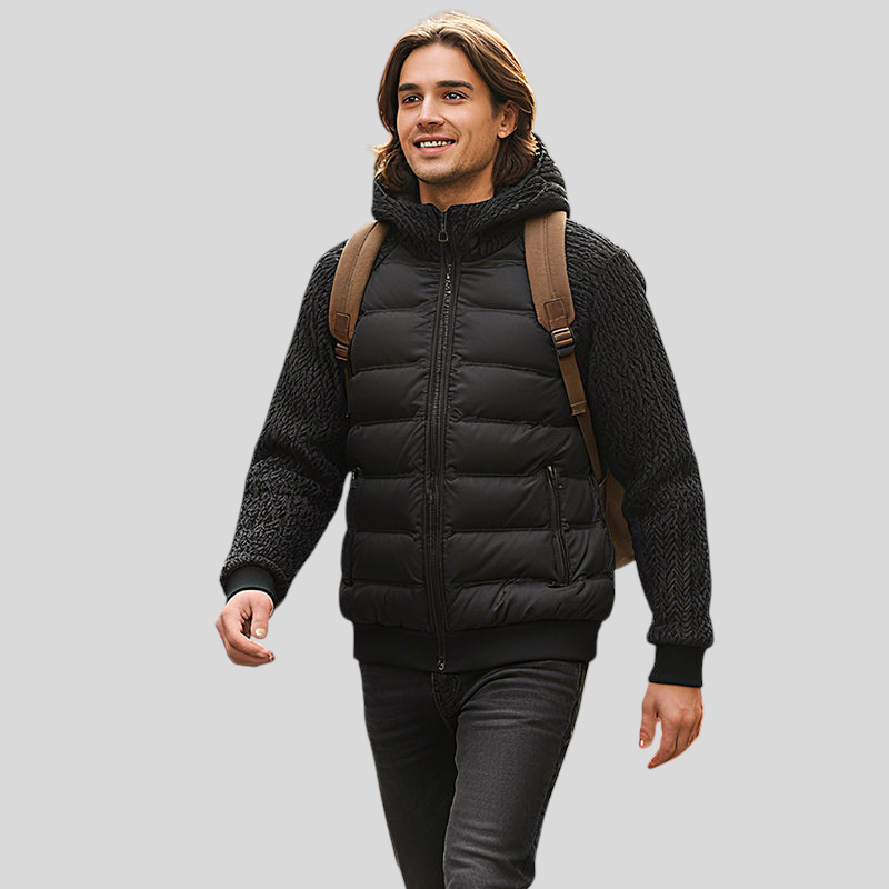 Kalen isolatsiooniga meeste kapuutsiga jakk.