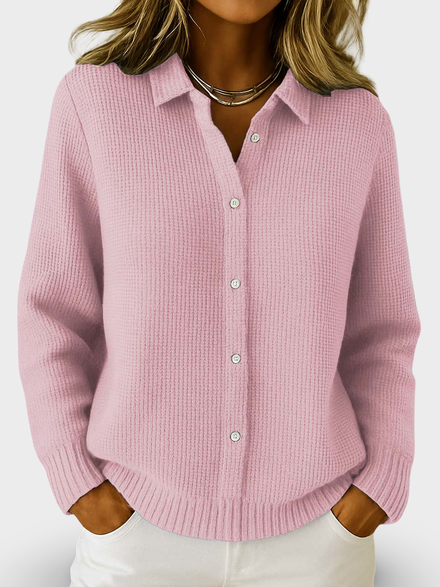 Evelin  | Klassikaline Kudumise Nööbiga Kardigan