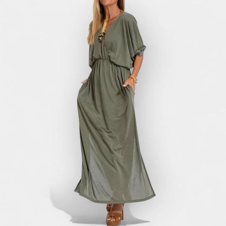 Retro stiilis pikk kleit elegantseks välimuseks