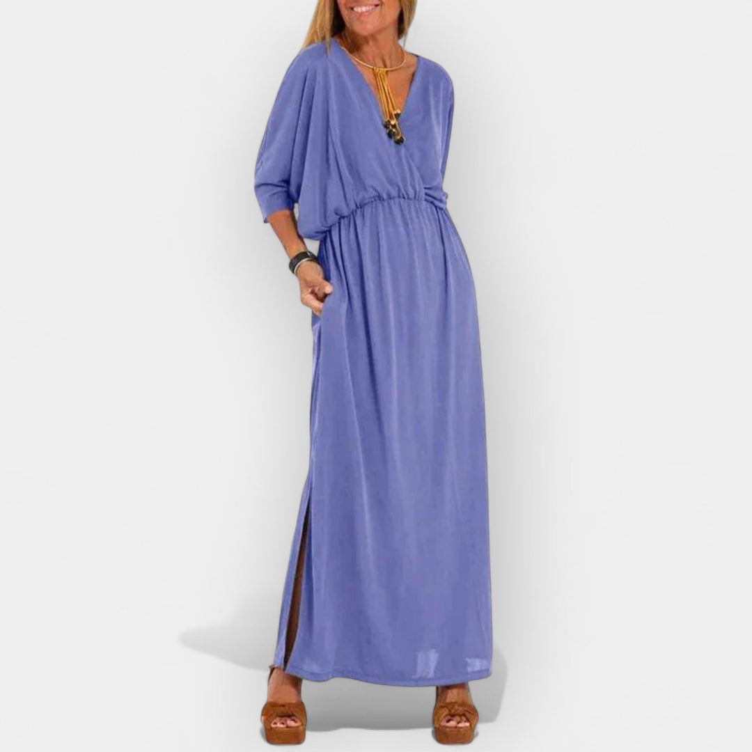 Retro stiilis pikk kleit elegantseks välimuseks