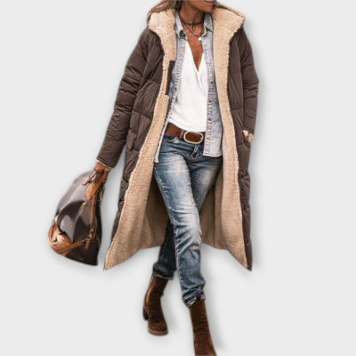 Kora - Puuvillase Fliisiga Mantel