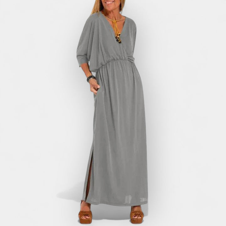 Retro stiilis pikk kleit elegantseks välimuseks