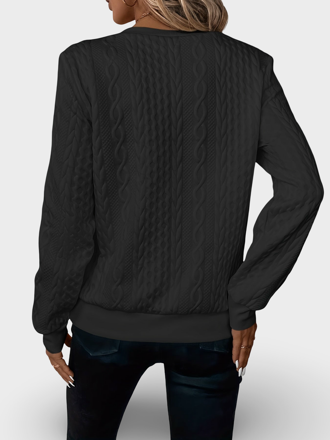 Maie - Naiste lukuga kaelusega kampsun