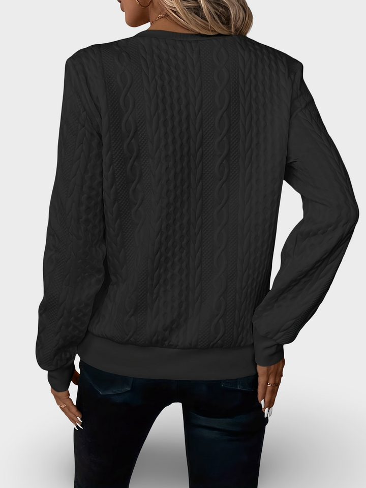 Maie - Naiste lukuga kaelusega kampsun