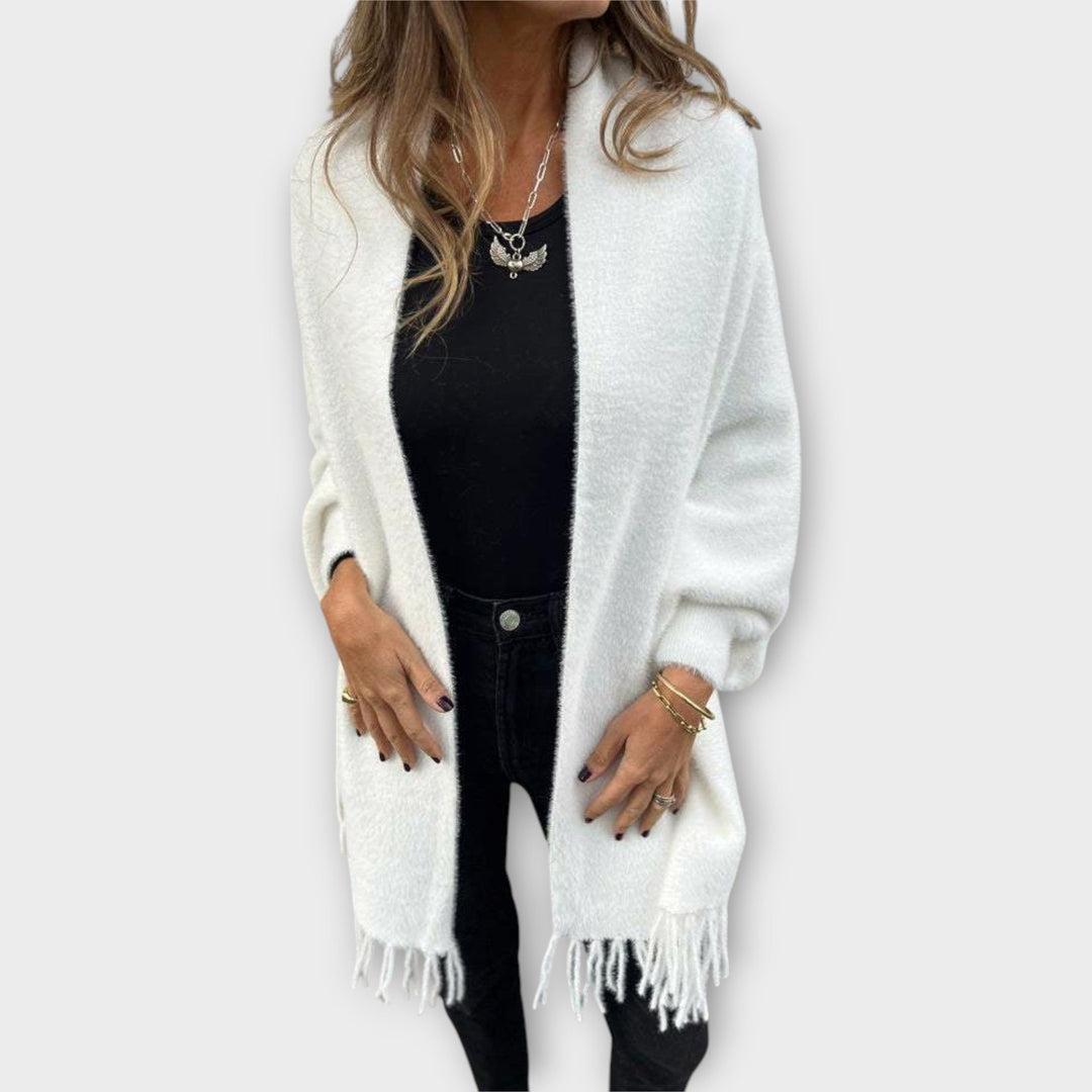 Kootud narmastega wrap – stiilne ja mugav katteese.