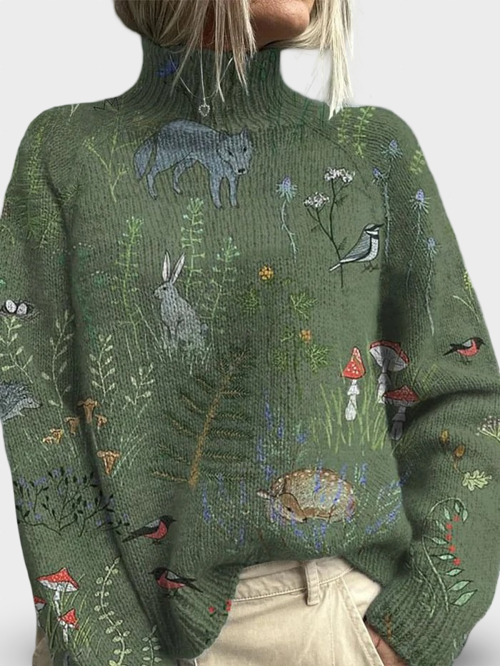 Ene | Soe ja Elegantne Kõrge Kaelusega Kampsun