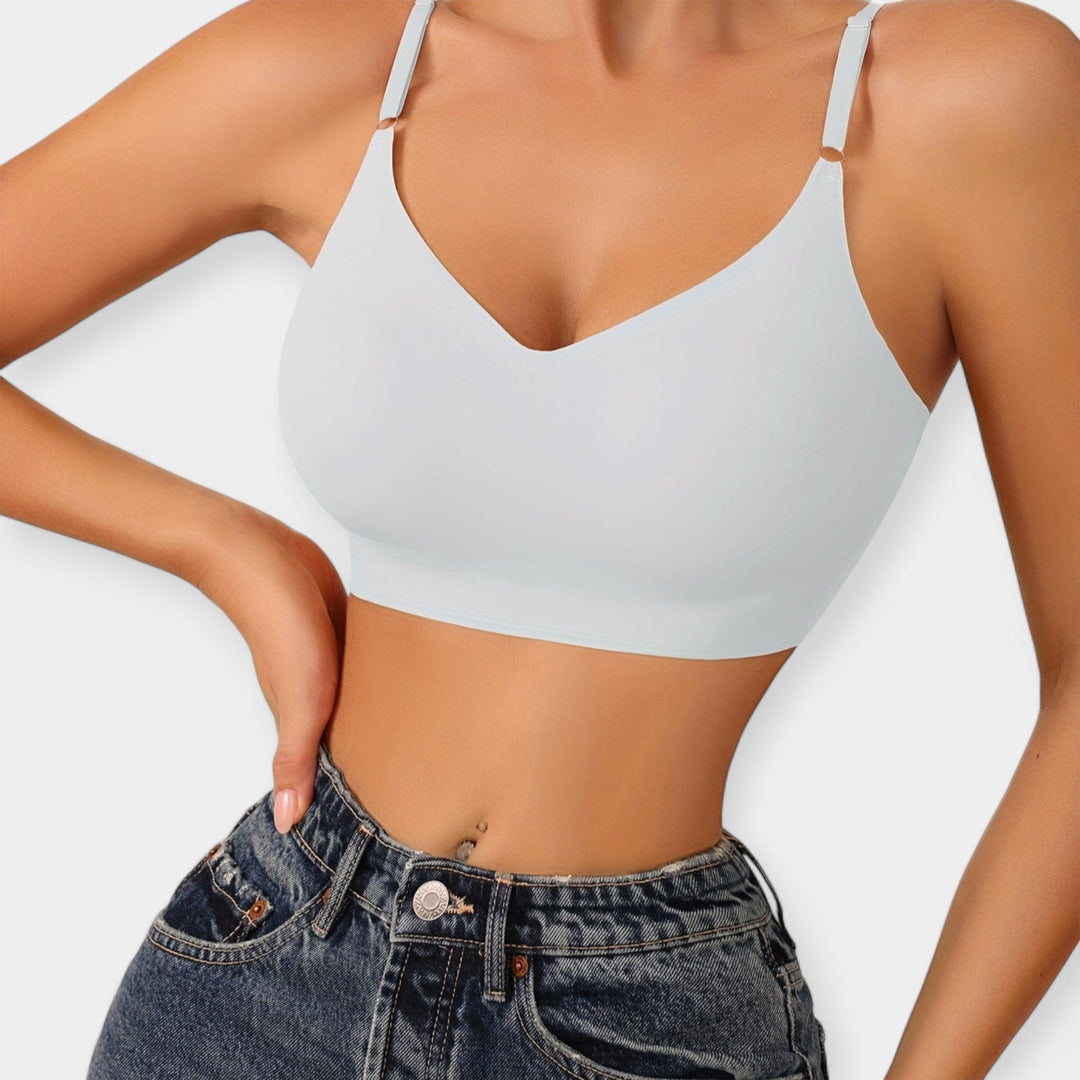 Juhtmevaba push-üles rinnahoidja mugavuseks ja toetuseks.