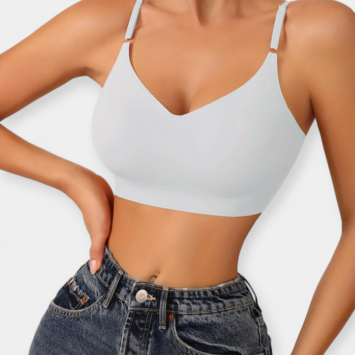 Juhtmevaba push-üles rinnahoidja mugavuseks ja toetuseks.