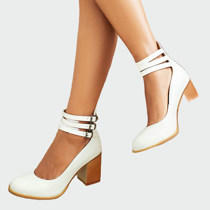 Kaa elegantsed sandaalid mugavate paksude kontsadega