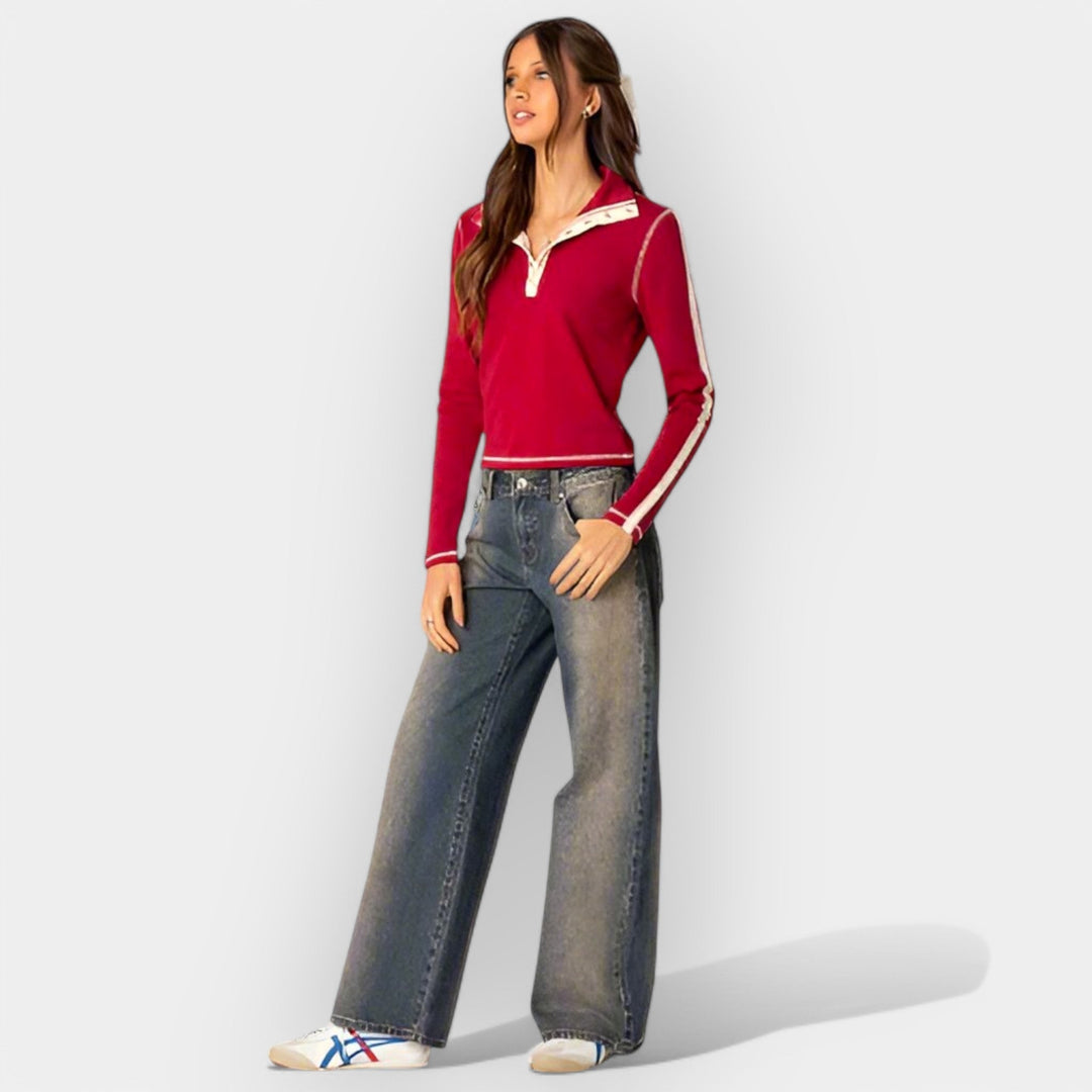 Madala vöökohaga teksad ja mugavus igapäevaks