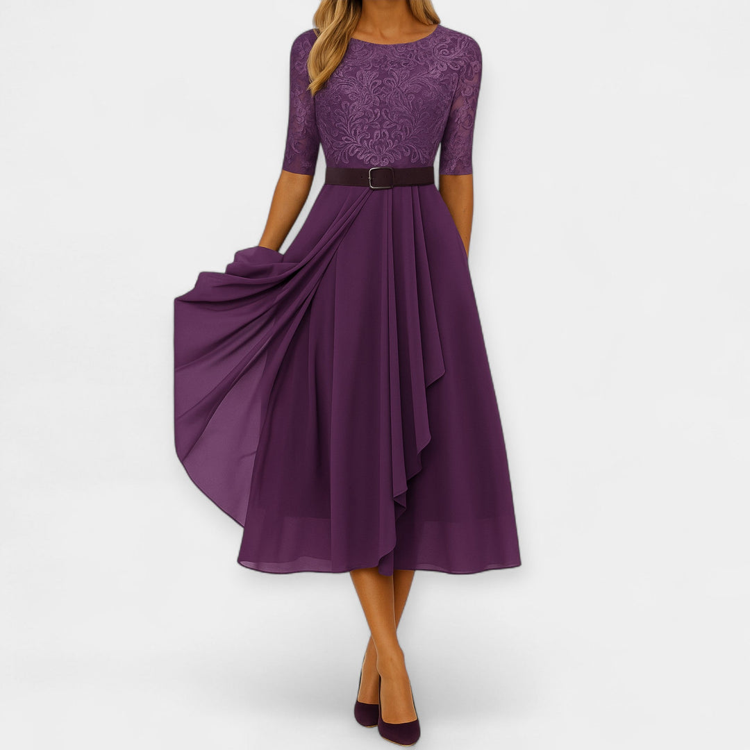 Elegantne midi kleit stiilseks ja mugavaks kandmiseks.