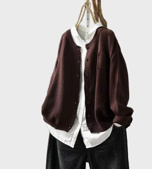 Pehme kootud vest mugavuseks ja soojuseks.