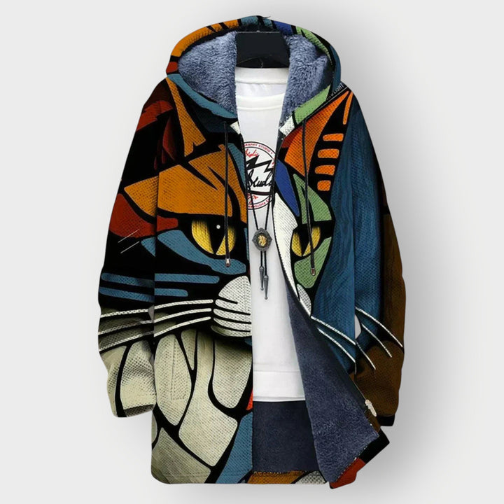 Marika | Luksuslik kardigan kunstilise inspiratsiooniga