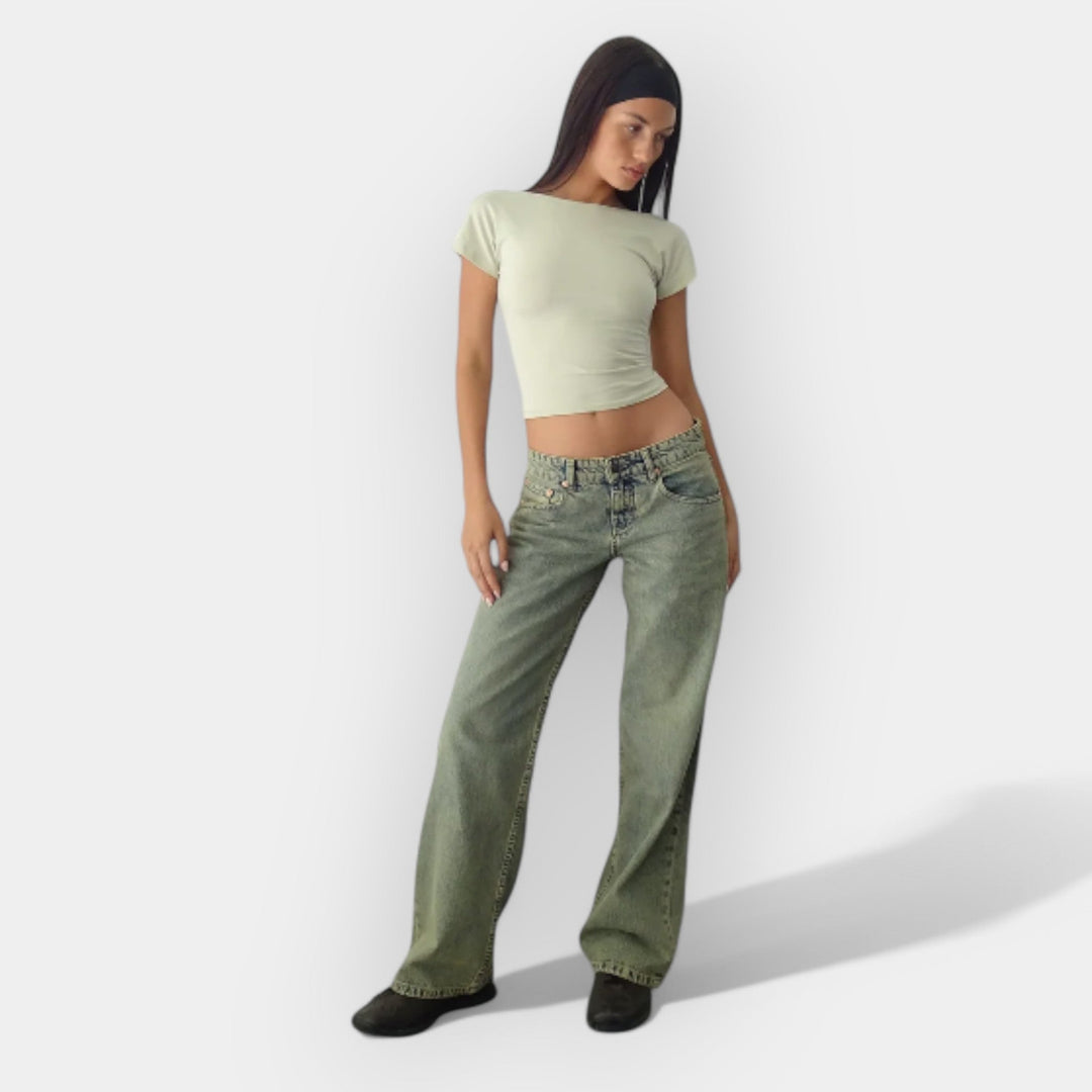 Madala vöökohaga teksad ja mugavus igapäevaks