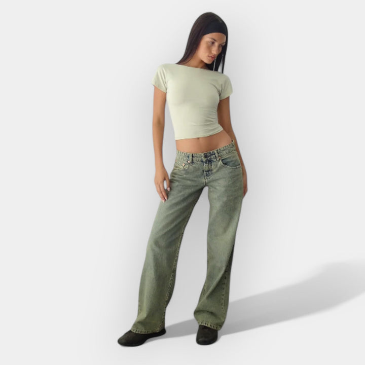 Madala vöökohaga teksad ja mugavus igapäevaks