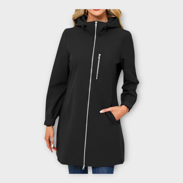 Pikk veekindel kapuutsiga jope mugavuseks.