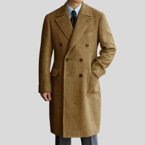 Maro meeste villane mantel mugavuseks ja soojuseks.