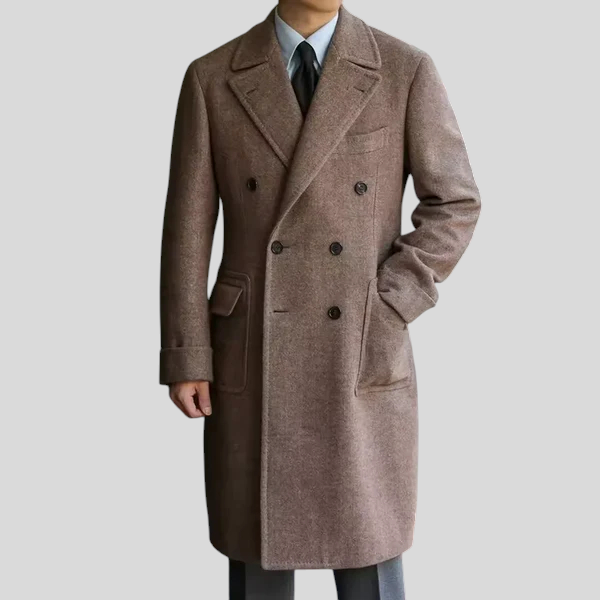 Maro meeste villane mantel mugavuseks ja soojuseks.