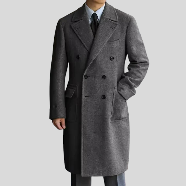 Maro meeste villane mantel mugavuseks ja soojuseks.