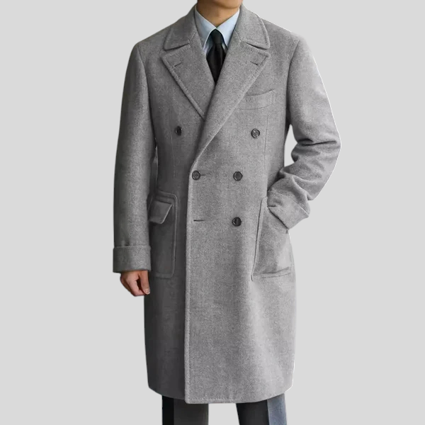 Maro meeste villane mantel mugavuseks ja soojuseks.