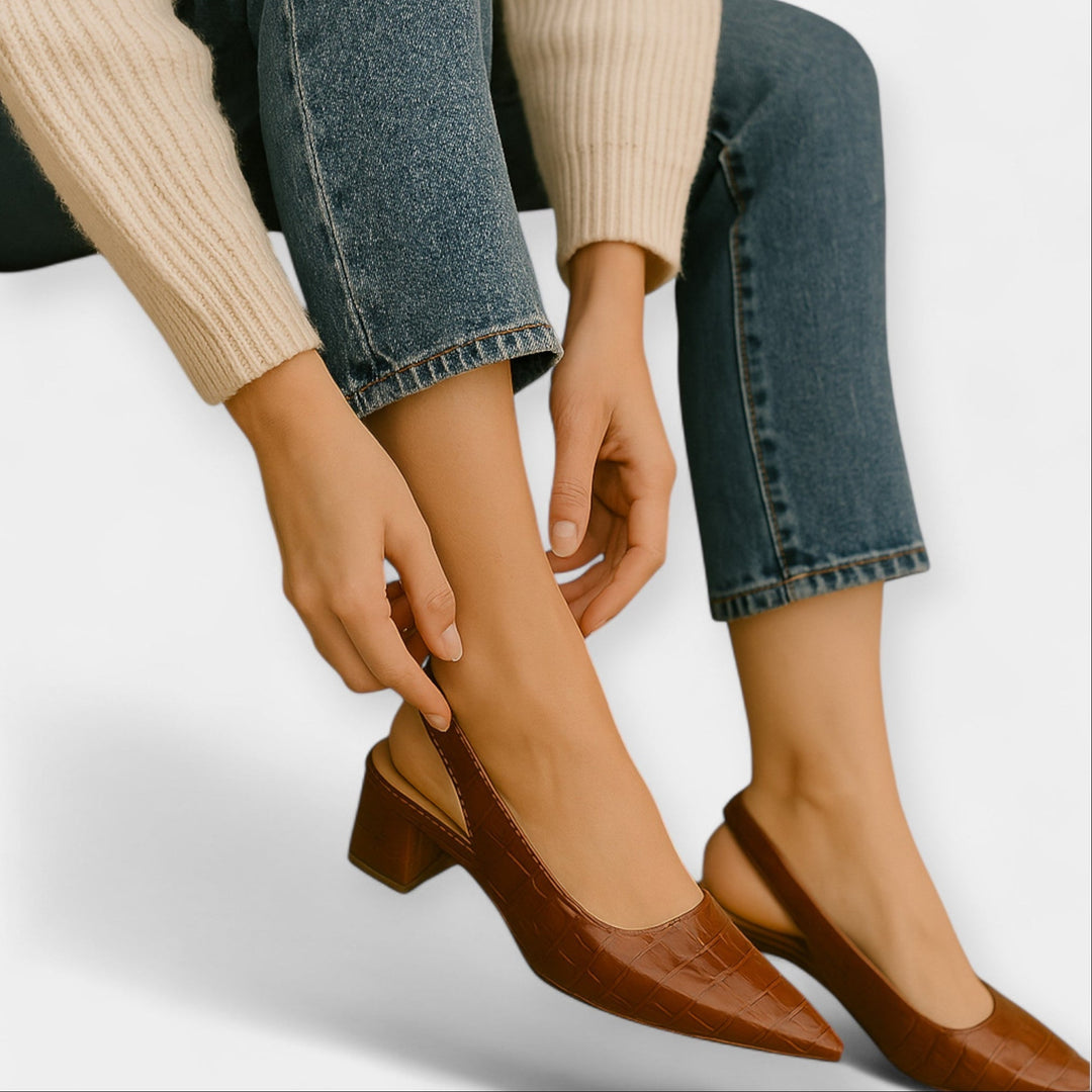 Luksuslikud kontsad elegantse disainiga.