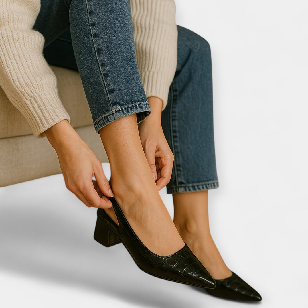 Luksuslikud kontsad elegantse välimusega.