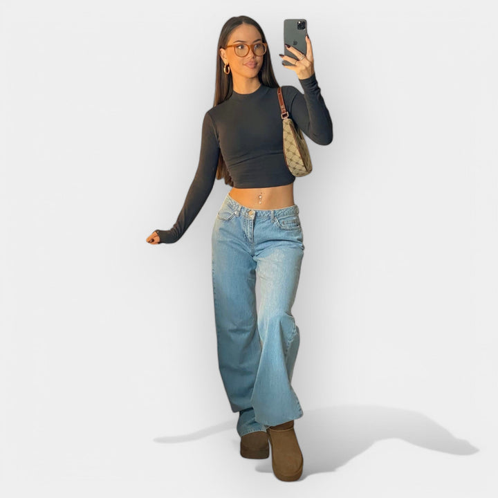 Madala vöökohaga teksad ja mugavus igapäevaks