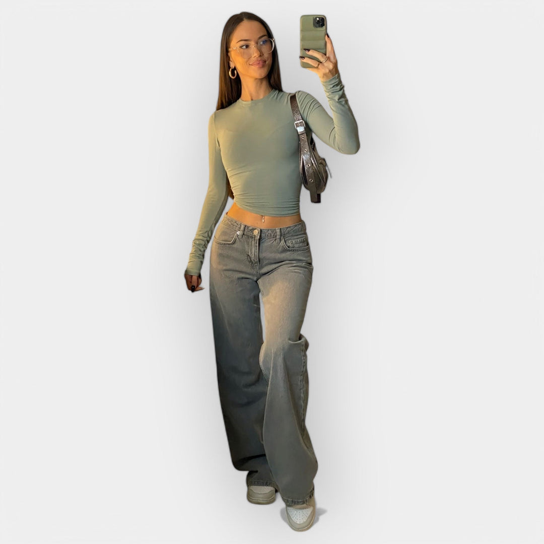 Madala vöökohaga teksad ja mugavus igapäevaks