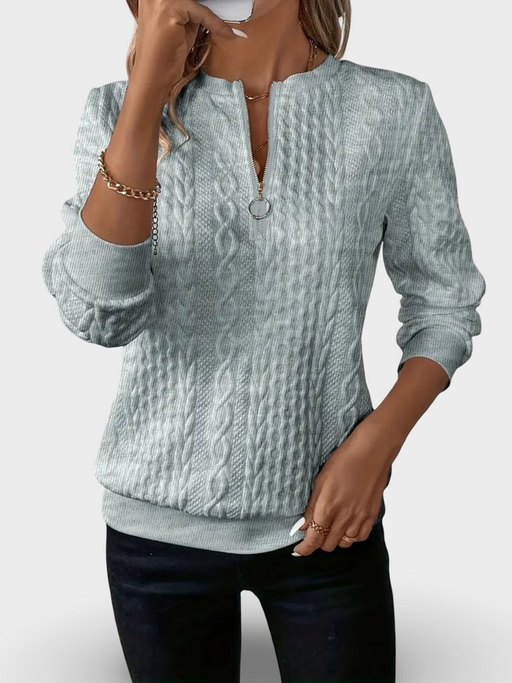 Maie - Naiste lukuga kaelusega kampsun