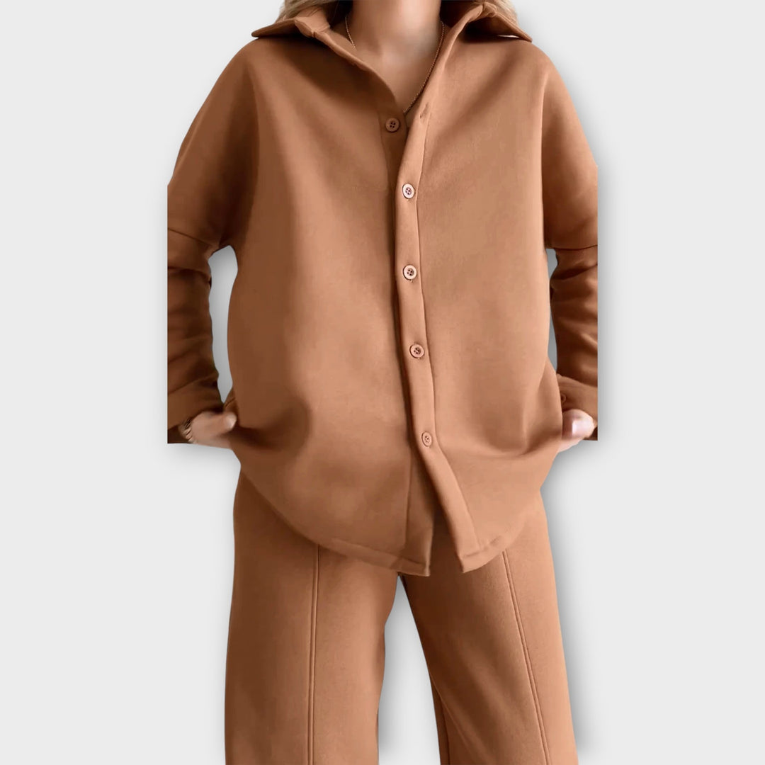 Elegantne nööpide komplekt ja stiilne joon.