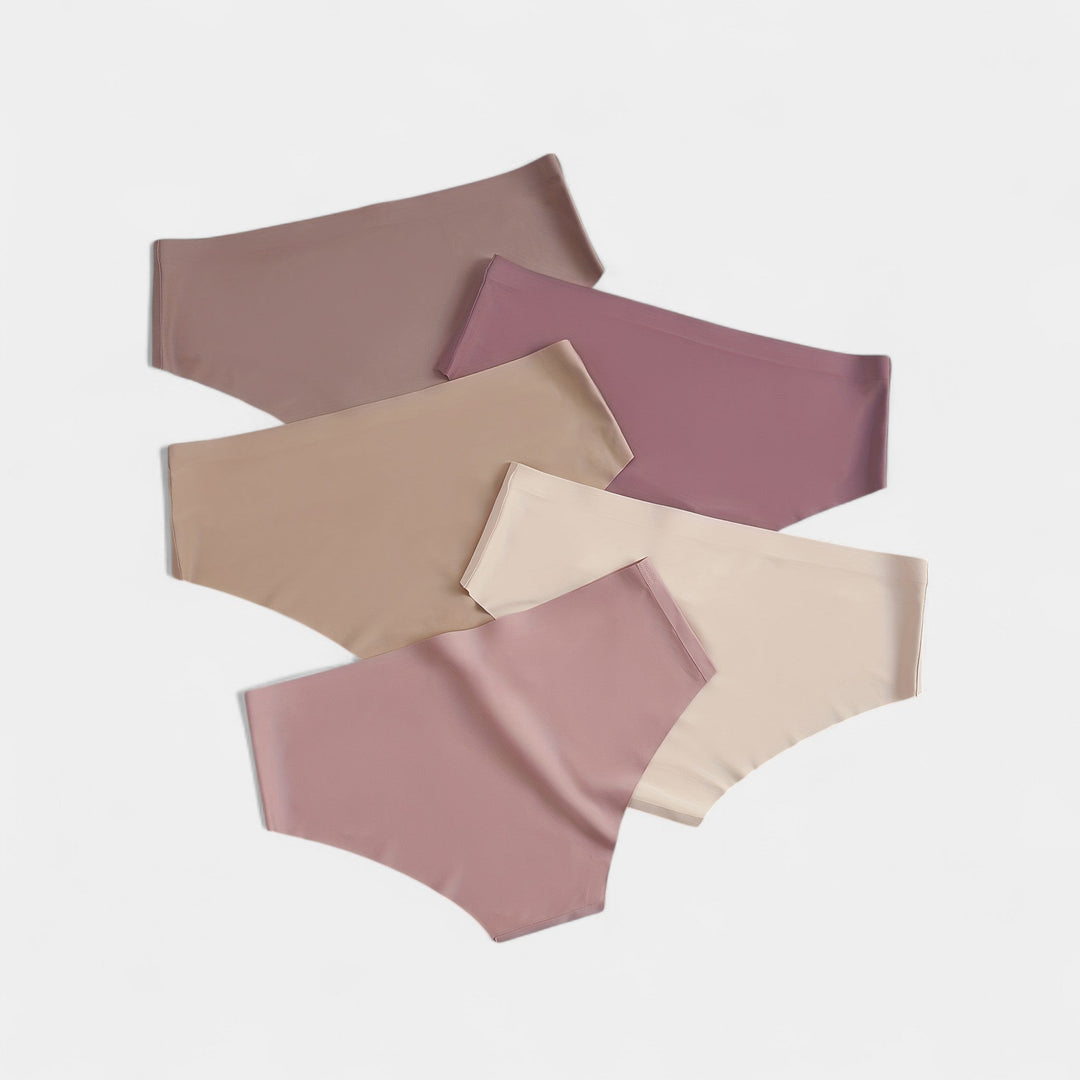 5 keskmise suurusega toestusaluspükste komplekt mugavuseks.