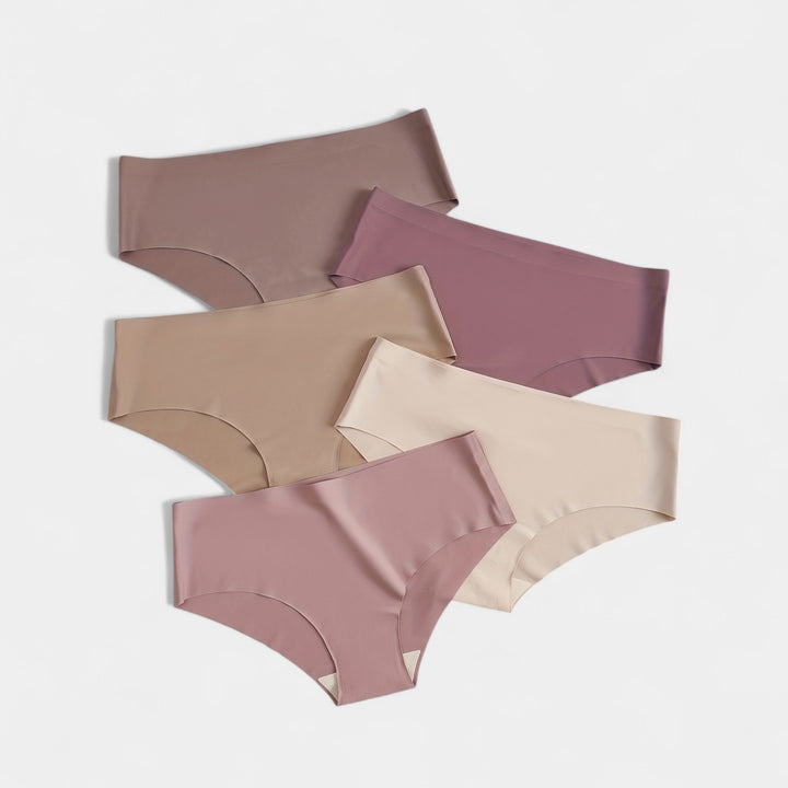 5 keskmise suurusega toestusaluspükste komplekt mugavuseks.