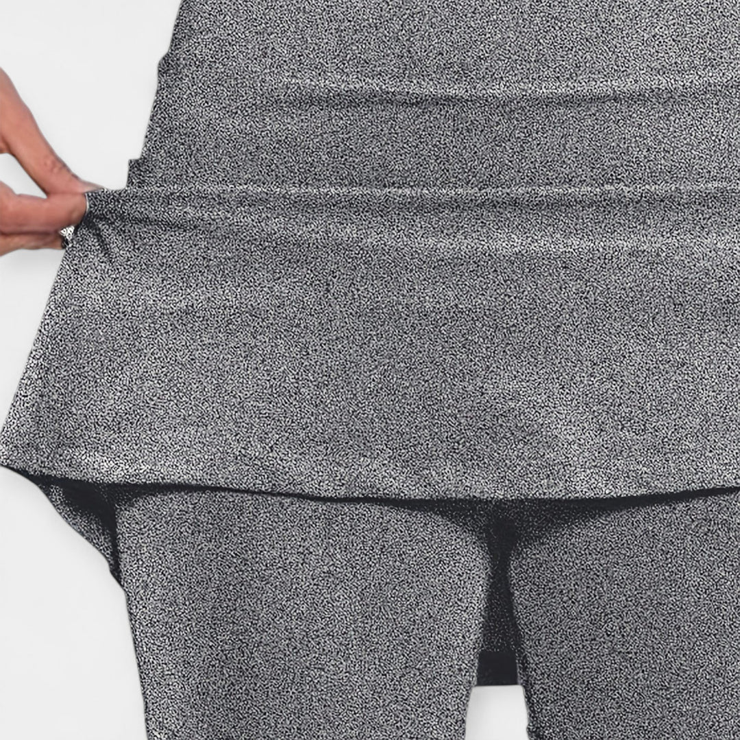 Kõrge vöökohaga lühikesed püksid mugavuseks.