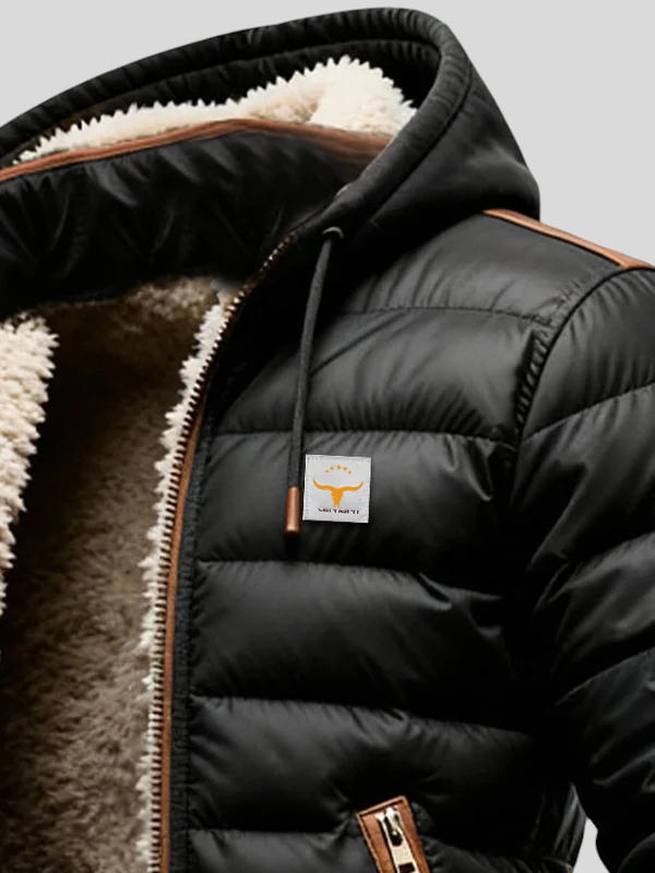 Roko must sherpa jakk mugavuse ja stiili jaoks.