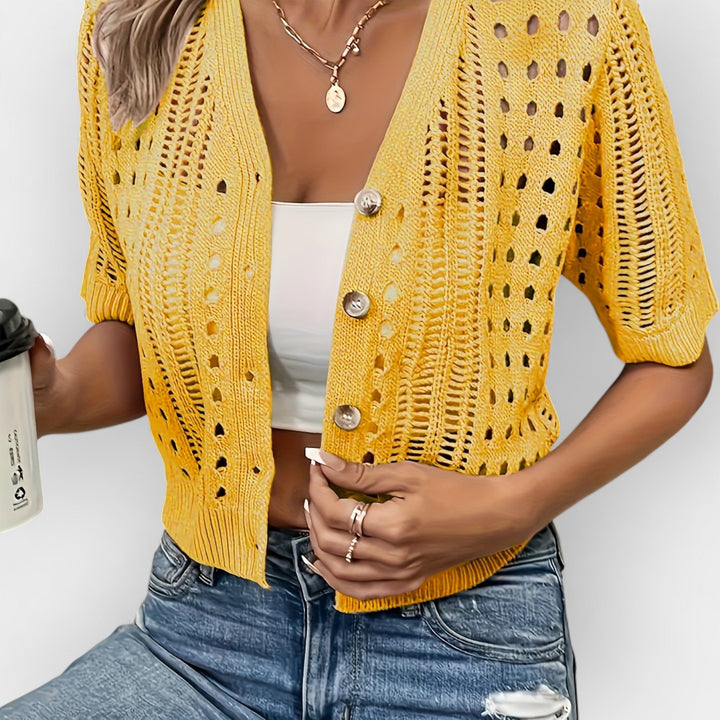 Lühikeste varrukatega suvine kardigan mugavuseks.