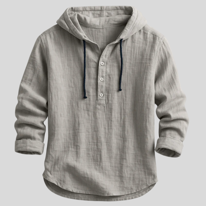 Samuel luksuslik kapuutsiga särk mugavuseks.