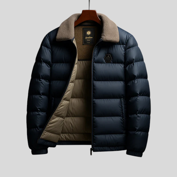 Denis meeste talvine polsterdatud jakk mugavuseks.