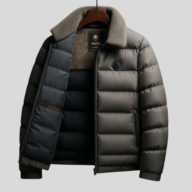 Denis meeste talvine polsterdatud jakk mugavuseks.