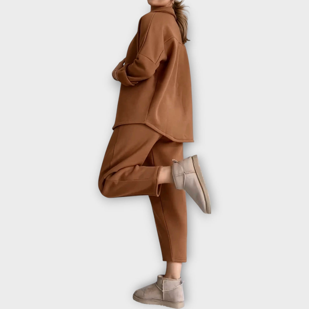 Elegantne nööpide komplekt ja stiilne joon.