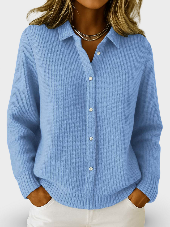 Evelin  | Klassikaline Kudumise Nööbiga Kardigan