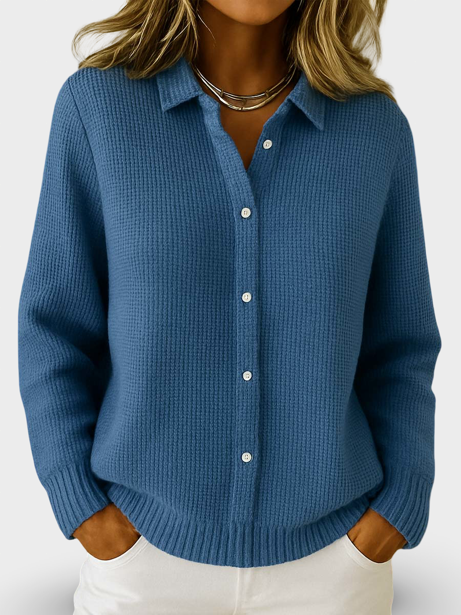 Evelin  | Klassikaline Kudumise Nööbiga Kardigan