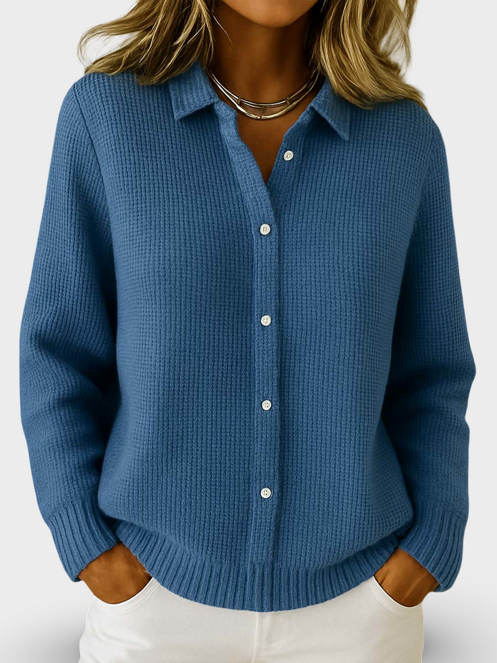 Evelin  | Klassikaline Kudumise Nööbiga Kardigan